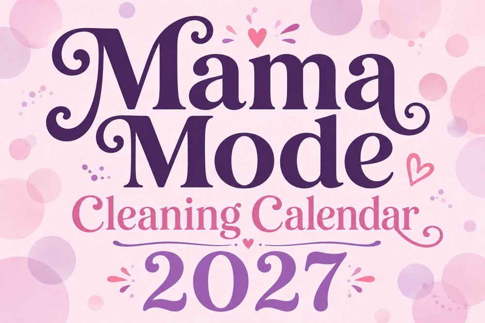 2027 Mama Mode Cleaning Calendar cover
